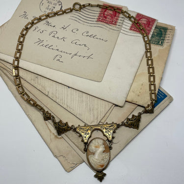 Victorian Drop Cameo Necklace Bloomers and Frocks